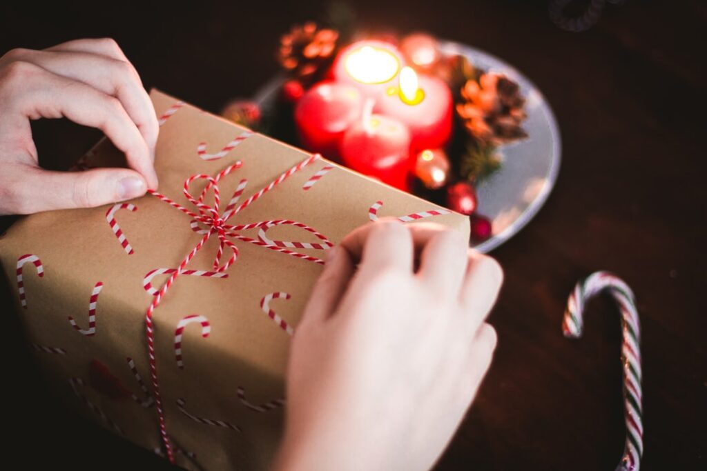Sending presents to your love one especially in a long-distance relationship.